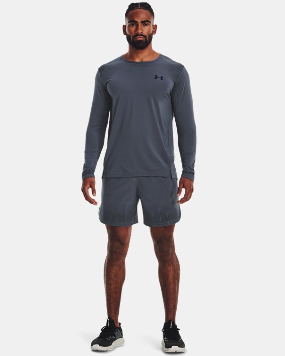 Men's UA ArmourPrint Peak Woven Shorts, Gray, pdpMainDesktop image number 2
